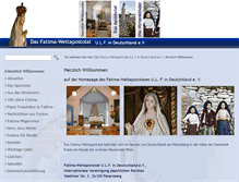 Tablet Screenshot of fatima-weltapostolat.de
